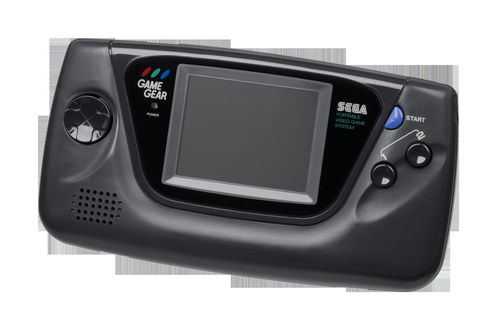 Sega Game Gear 黑色橫向掌機（彩色背光螢幕）