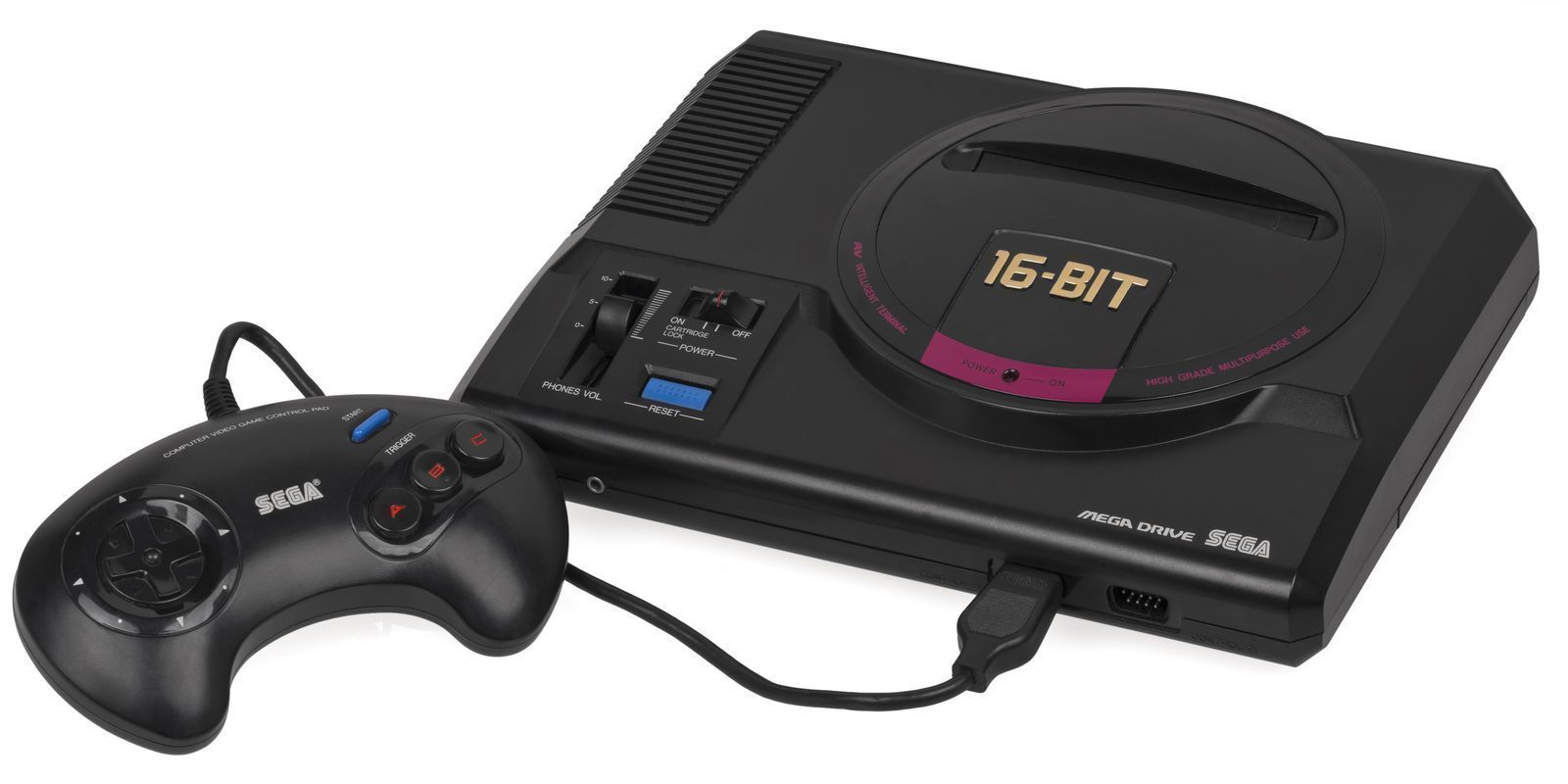 Sega Mega Drive 日版 Mk1 主機 + 三鍵控制器