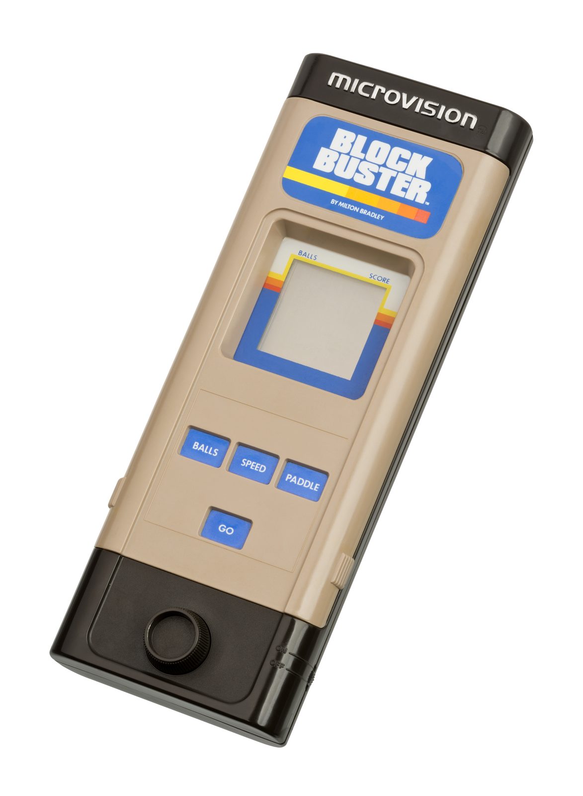 Milton Bradley Microvision black vertical handheld with small LCD