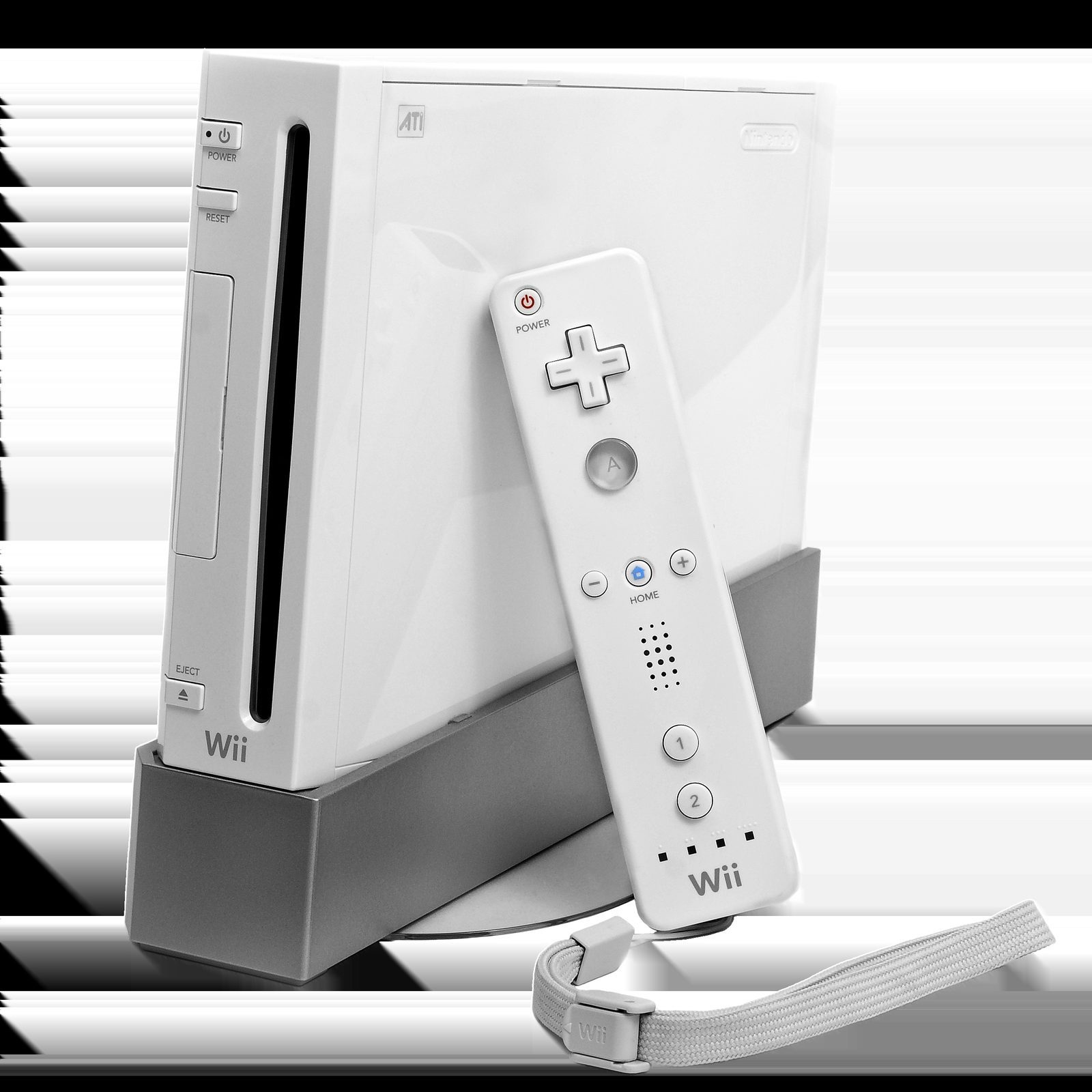 Wii 白色直立小型主機 + Wii Remote 控制器