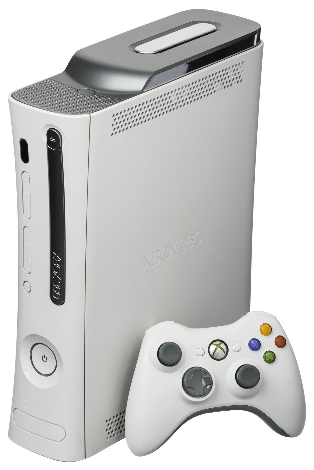 Xbox 360 Pro 白色直立主機 + 無線控制器